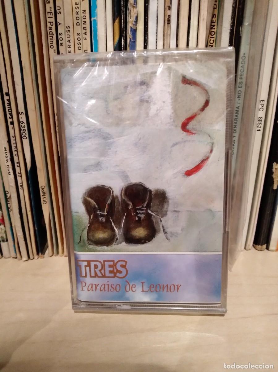 Cassetes antigas: TRES-PARAISO DE LEONOR-CASSETTE CINTA CASETE NUEVA PRECINTADA-
