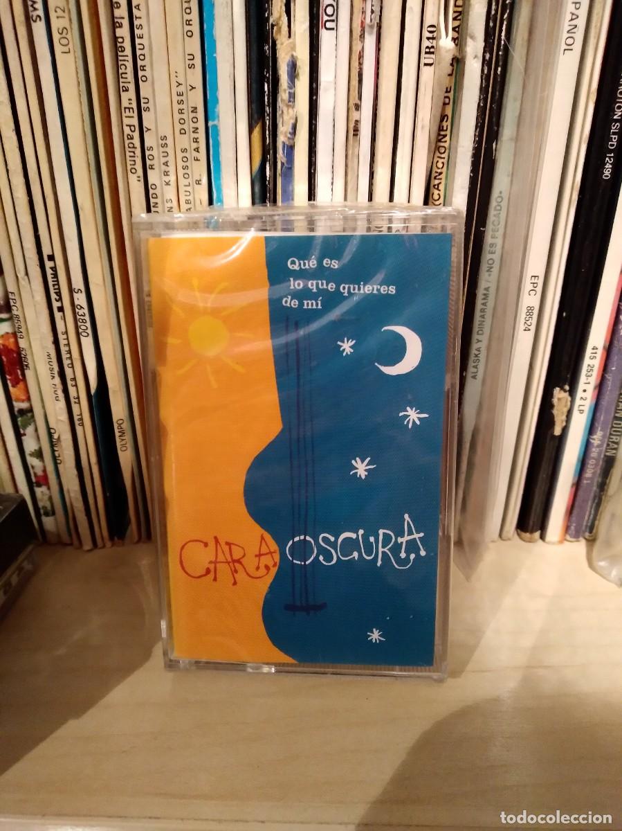 Cassetes antigas: CARA OSCURA-QUE ES LO QUE QUIERES DE MI-CASSETTE CINTA CASETE-NUEVA PRECINTADO-