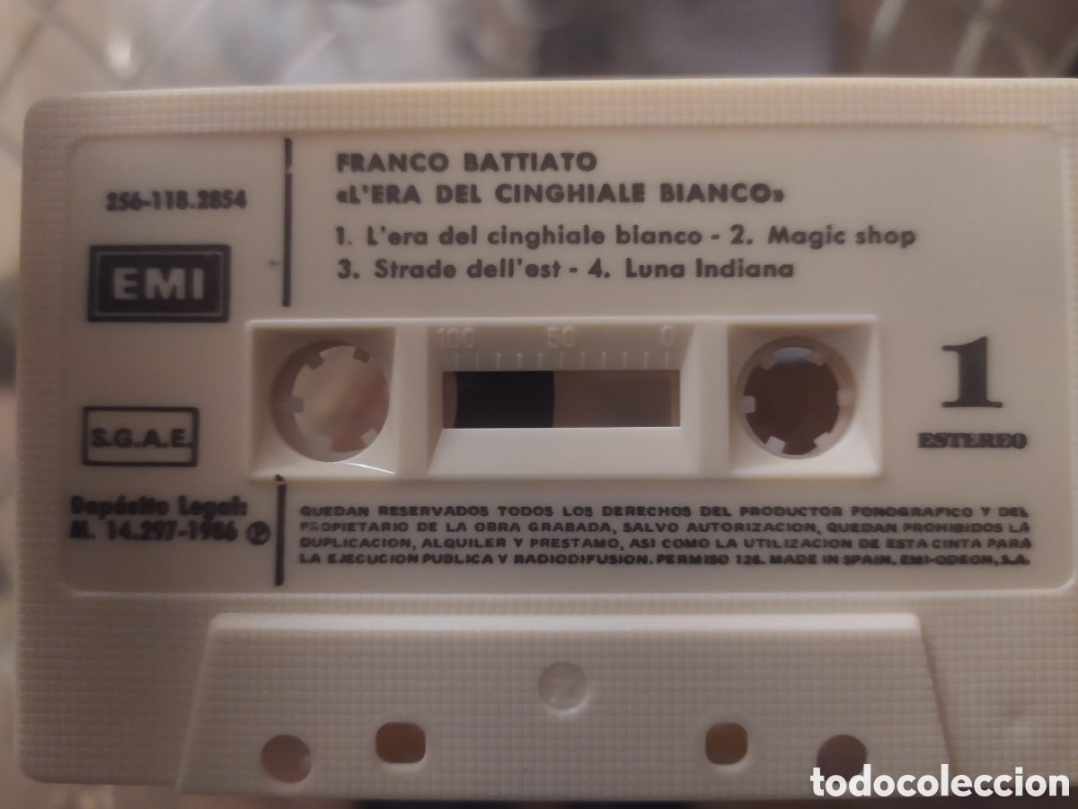 Casetes antiguos: Franco Battiato Cassette - Foto 3