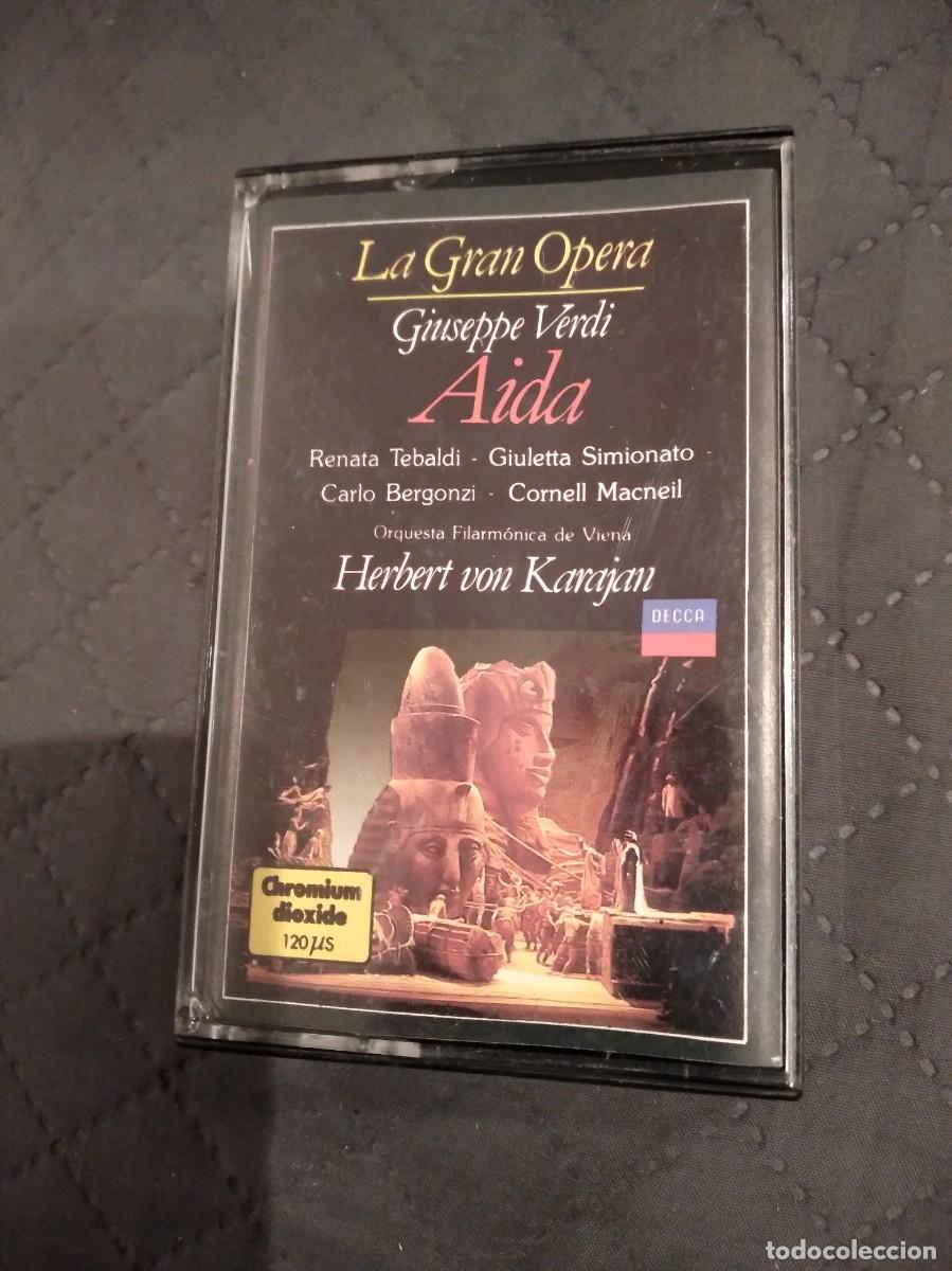 Casetes antiguos: Giuseppe Verdi-Aida-La Gran Opera-