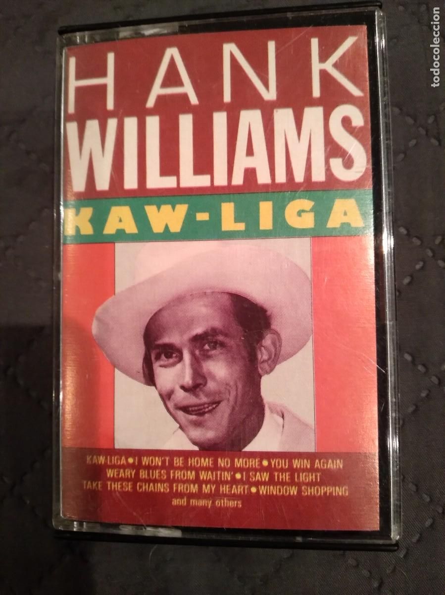 Casetes antiguos: Hank Williams-Kaw liga-casete-
