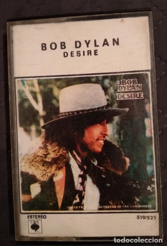 Casetes antiguos: Bob Dylan-Desire-casete-caratula algo arrugada-