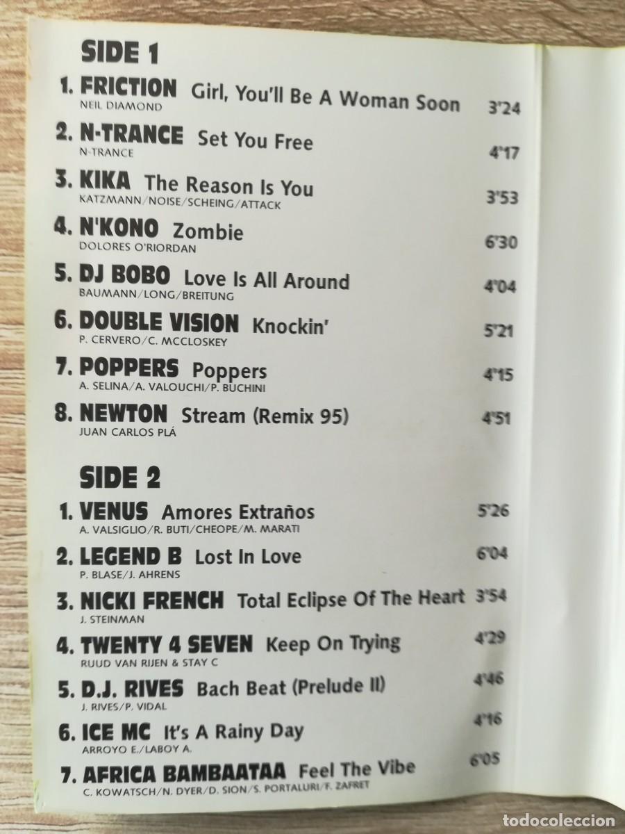 Casetes antiguos: CASSETTE REMEMBER TOP 95 - S&Oacute;LO &Eacute;XITOS - ARCADE - A&Ntilde;O 1995. TEMAZOS DANCE TECHNO. - Foto 4
