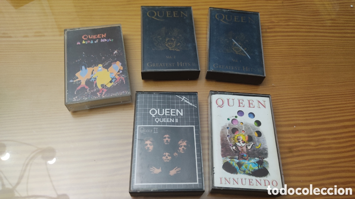Casetes antiguos: Lote de 5 cassettes de Queen - Foto 1