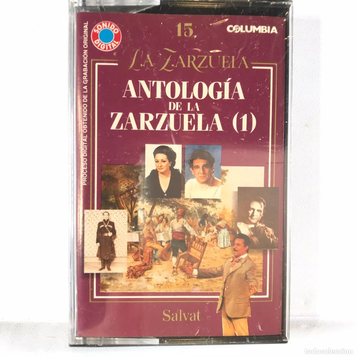 Cassetes antigas: La Zarzuela - Salvat ● CASSETTE N&ordm; 15 ● Antolog&iacute;a de la Zarzuela (1) PRECINTADO