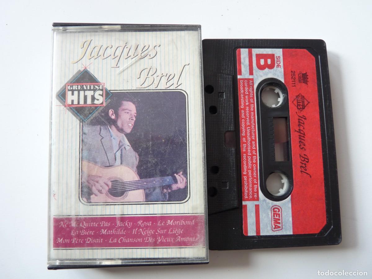 Casetes antiguos: CASETE, CASSETTE JACQUES BREL GREATEST HITS REF: 35-20 - Foto 1