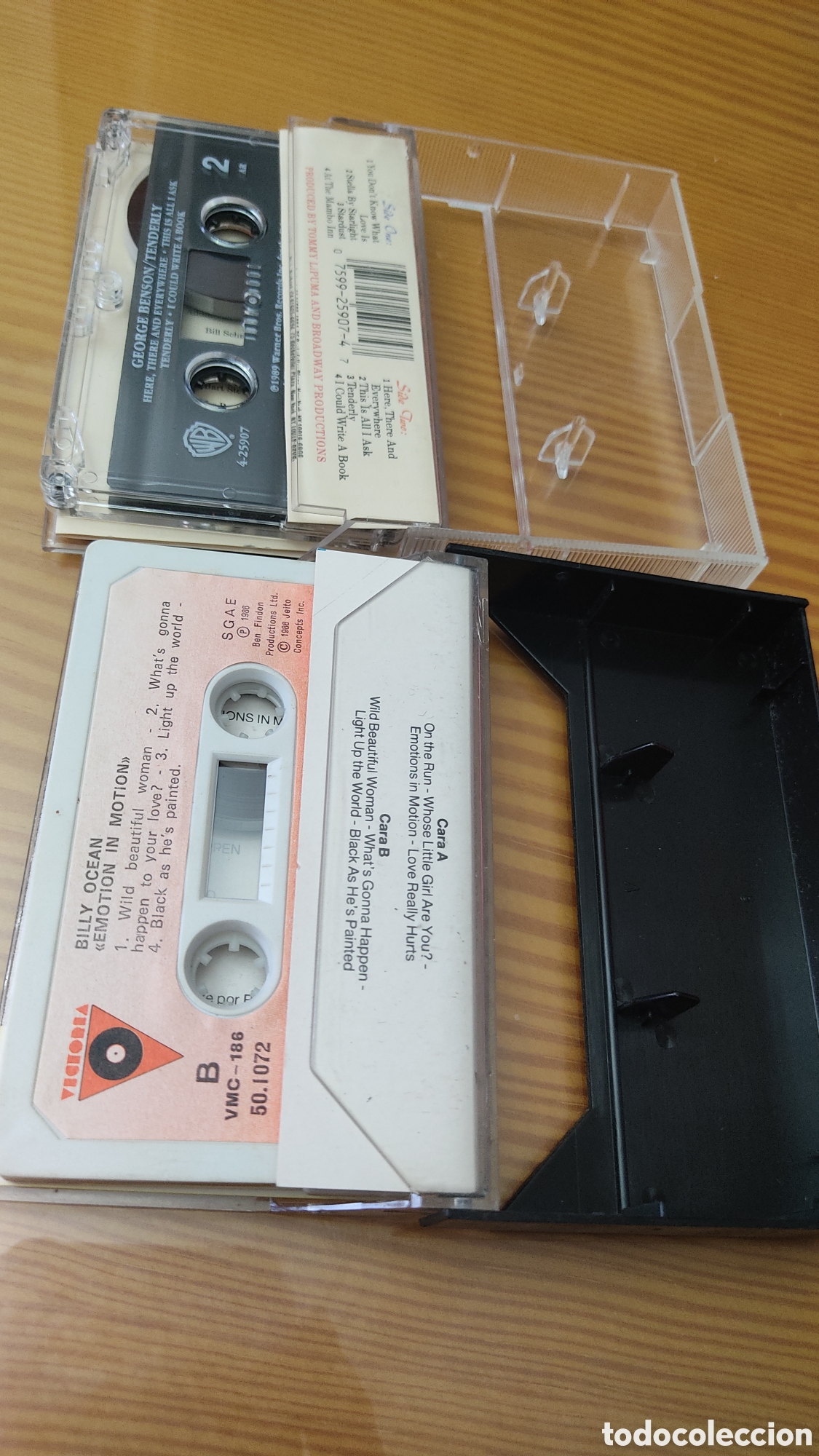 Casetes antiguos: Lote de 2 cintas de cassette de George Benson y Billy Ocean - Foto 3