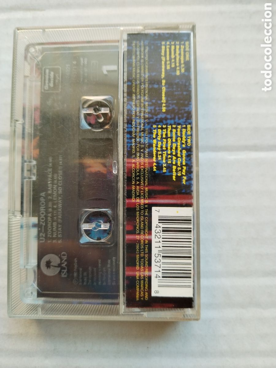 Casetes antiguos: CASETE U2 ZOOROPA - Foto 2