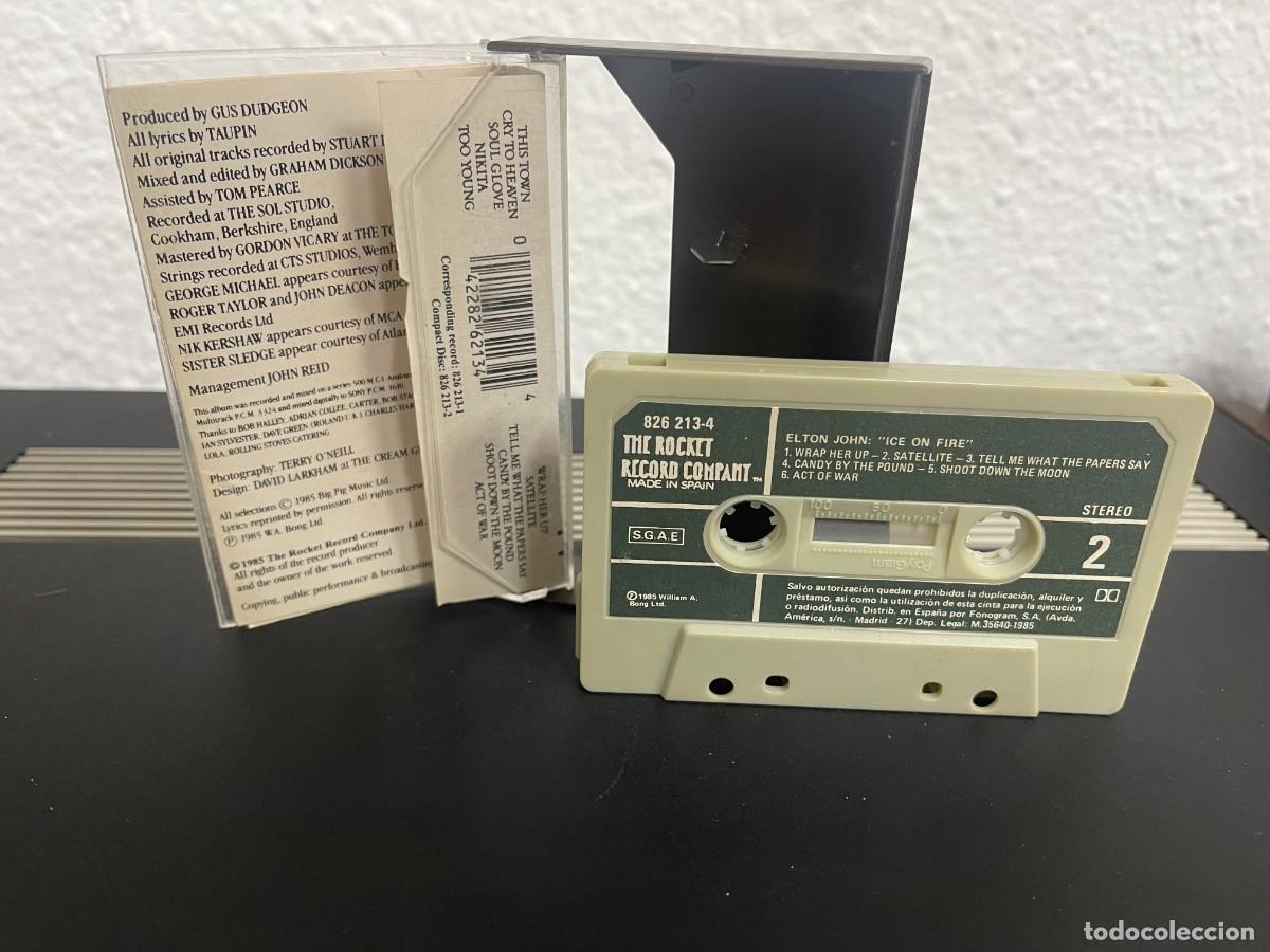 Casetes antiguos: Elton John - Ice On Fire - cassete - Foto 2