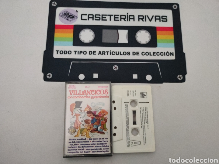 Casetes antiguos: CASETE - VILLANCICOS CON ZAMBOMBA Y PANDERETA - VOL. 2 - CASSETTE