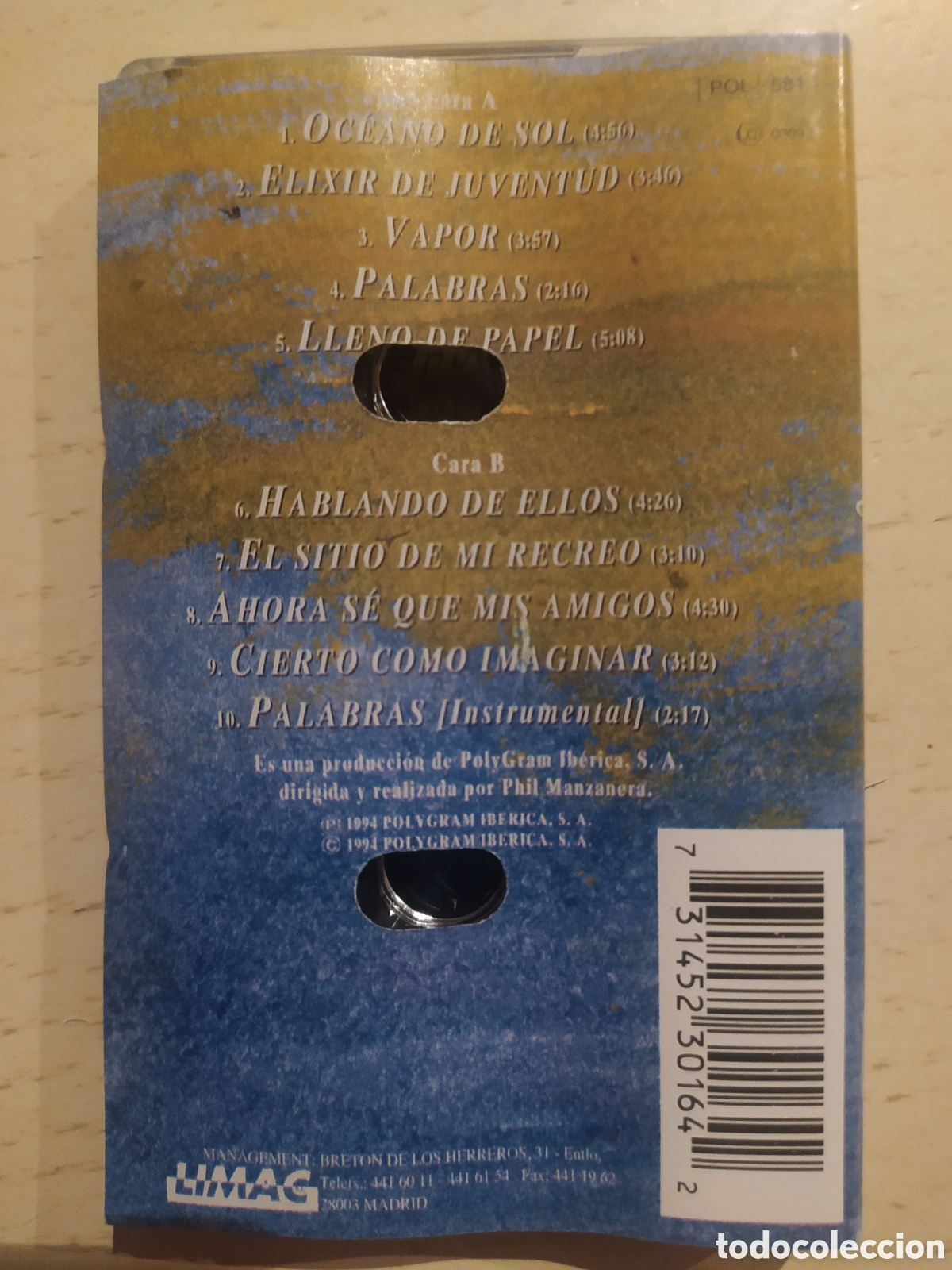 Casetes antiguos: Cassette Antonio Vega - Foto 2
