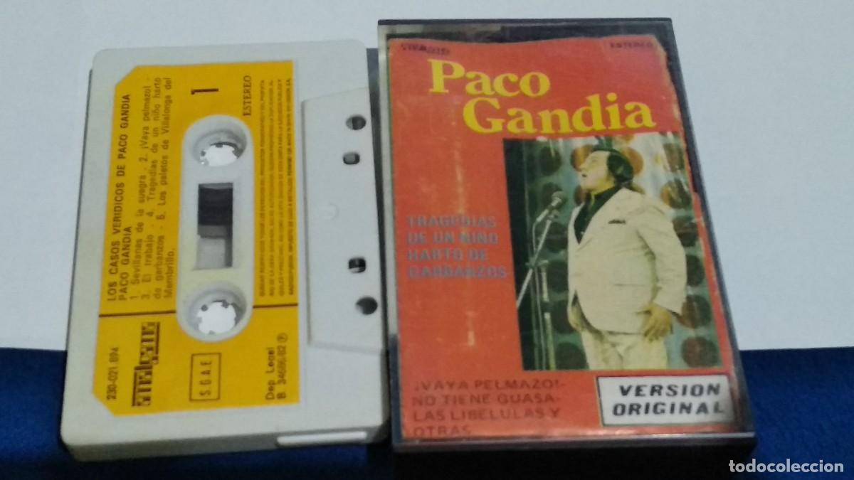 Casetes antiguos: PACO GANDIA / LOS CASOS VERIDICOS - 1982 EMI AMALGAMA - CASETE CINTA CASSETTE