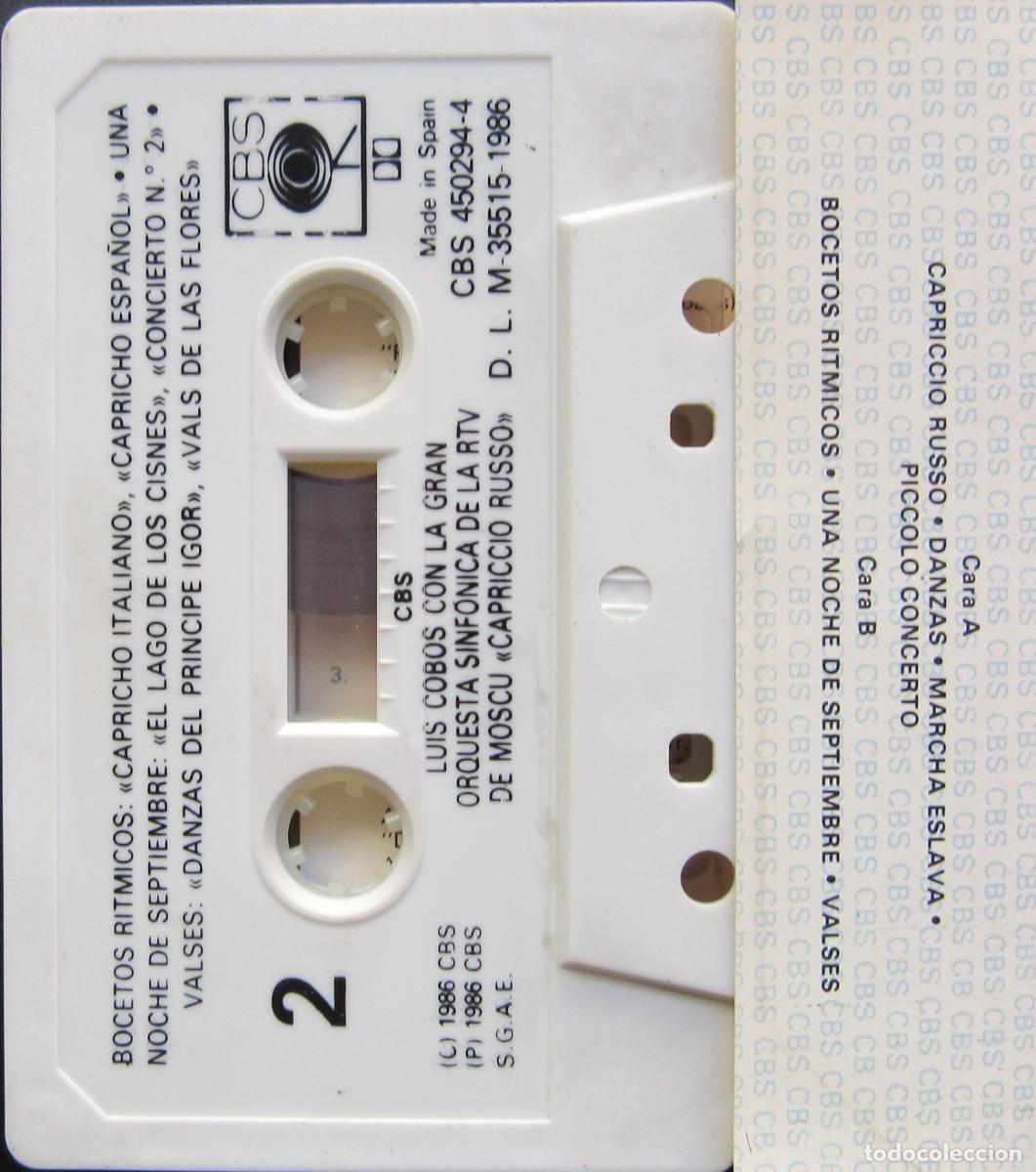 Casetes antiguos: LUIS COBOS - CAPRICCIO RUSSO - Foto 2