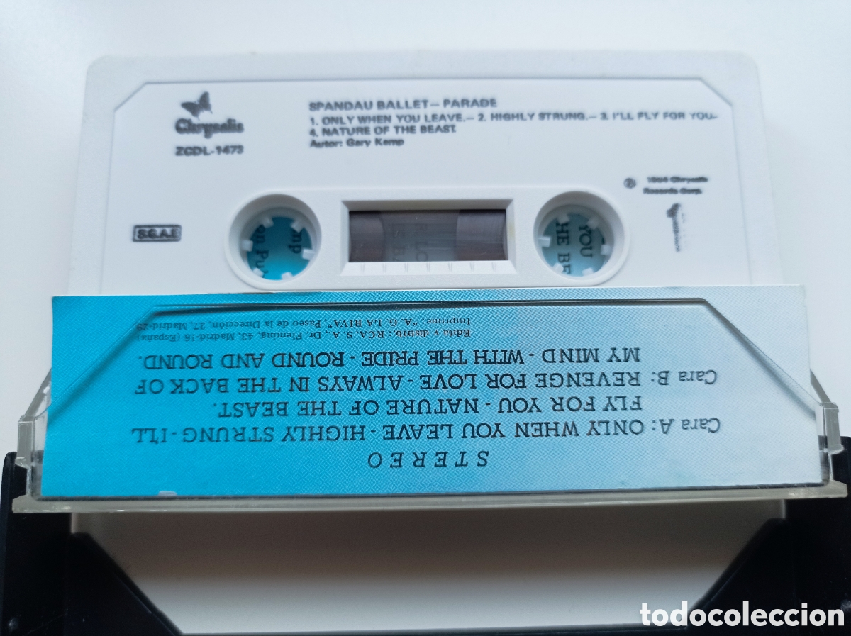 Casetes antiguos: Cinta Cassette Spandau Ballet - Parade - Foto 3