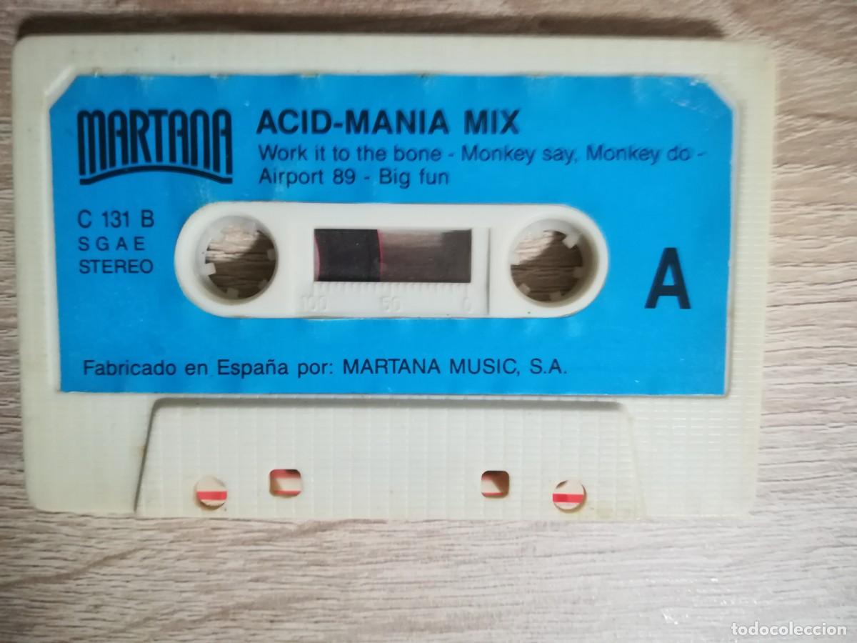 Cassette antiche: ACID-MAN&Iacute;A MIX - CASSETTE - MARTANA MUSIC S.A. - A&Ntilde;O 1987. EIN,ZWEI,AIRPORT 89, MONKEY SAY..