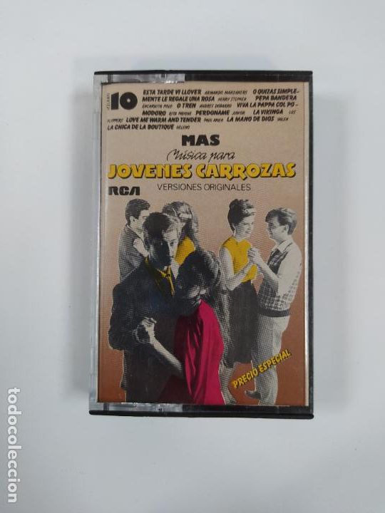 Casetes antiguos: M&Aacute;S M&Uacute;SICA PARA J&Oacute;VENES CARROZAS. VERSIONES ORIGINALES. CASETE. TDKCST49C
