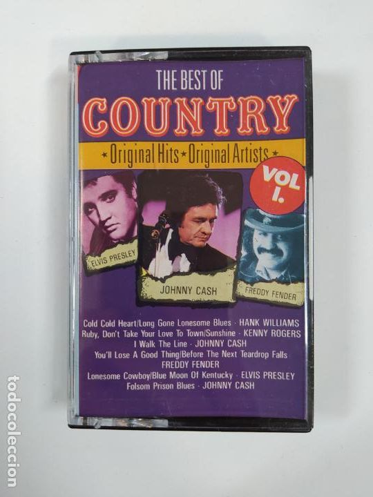 Casetes antiguos: THE BEST OF COUNTRY. VOL. 1. I. ORIGINAL HITS. CASETE. TDKCST50A