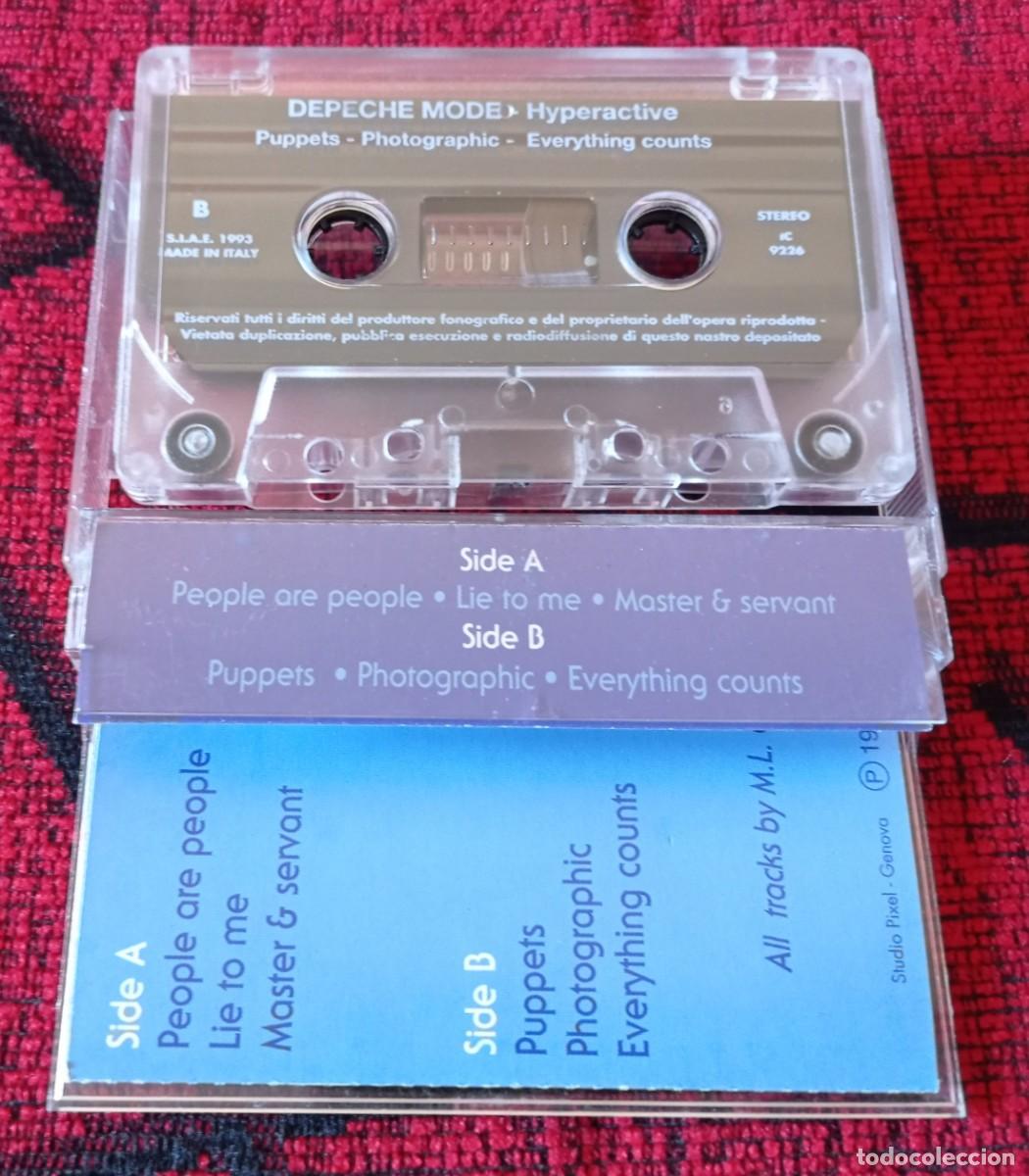 Casetes antiguos: DEPECHE MODE ** Hyperactive ** CASSETTE ITALIA ORIGINAL 1993 - Foto 2