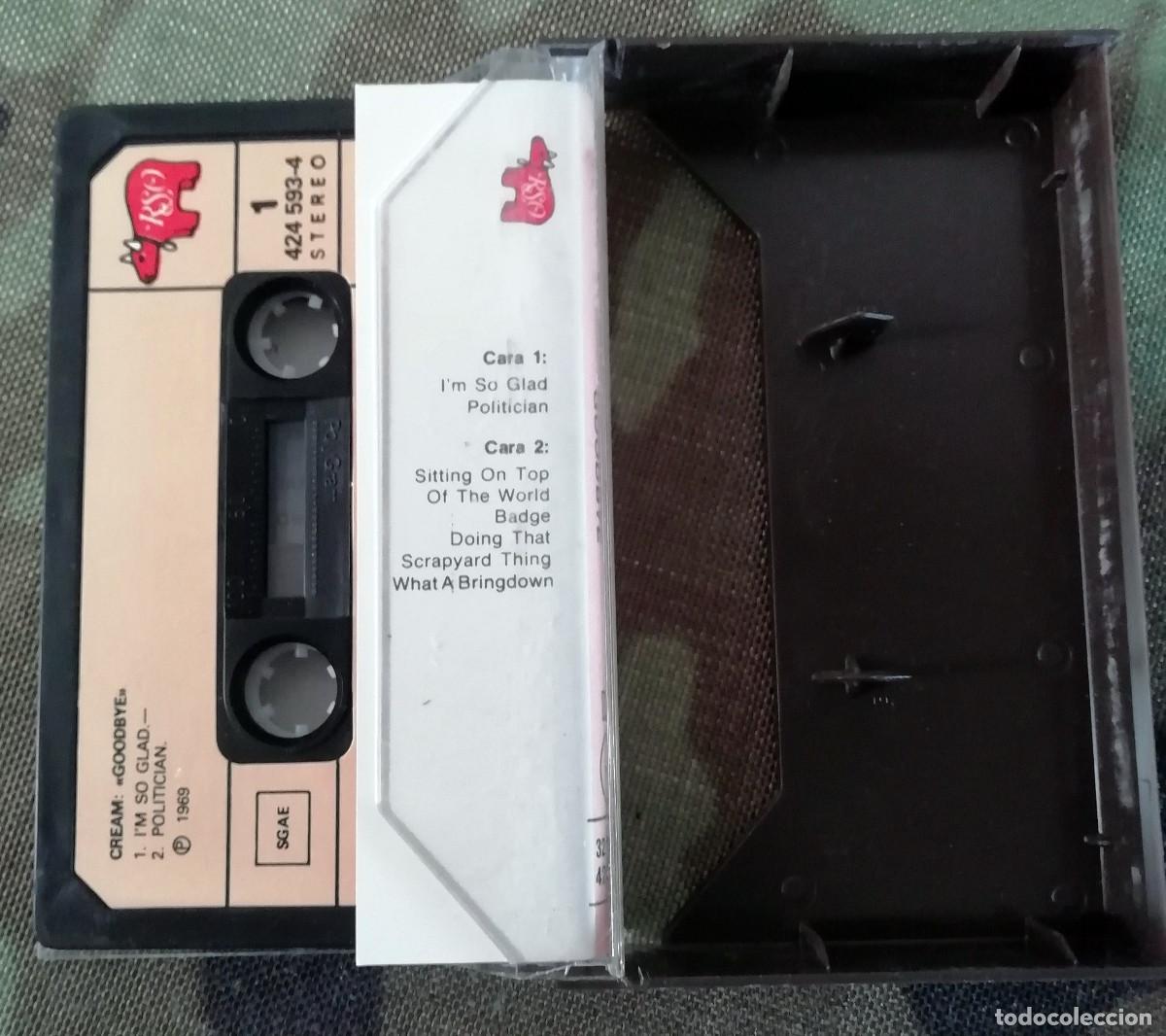 Casetes antiguos: Cream &lrm;&ndash; Goodbye Spain 1989 Psychedelic Rock Eric Clapton,Ginger Baker - Foto 2