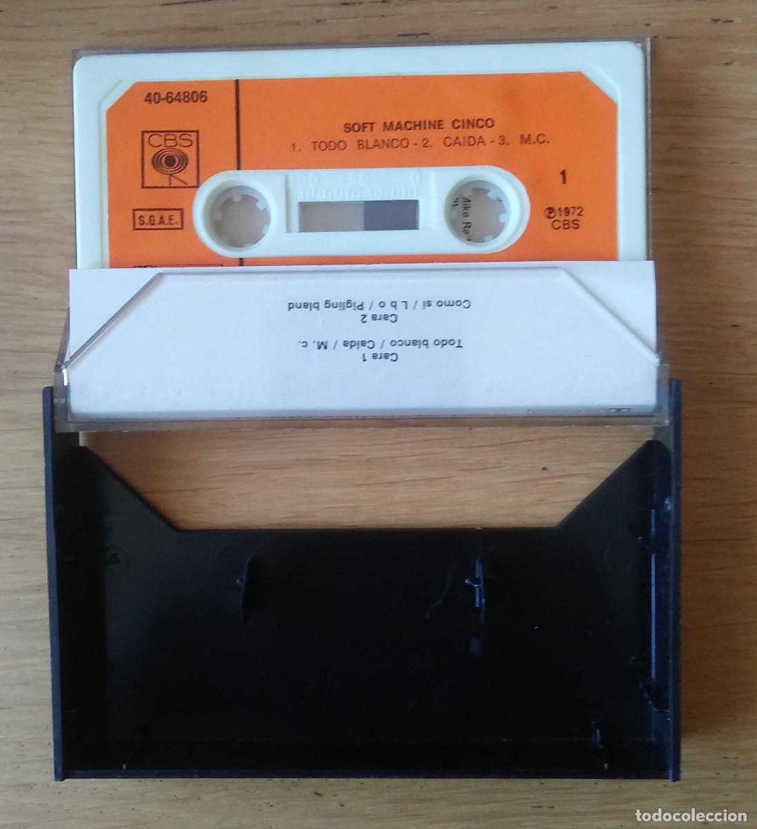 Casetes antiguos: SOFT MACHINE: &rdquo;5&rdquo; CASSETE 1980- PROG ROCK - Foto 2