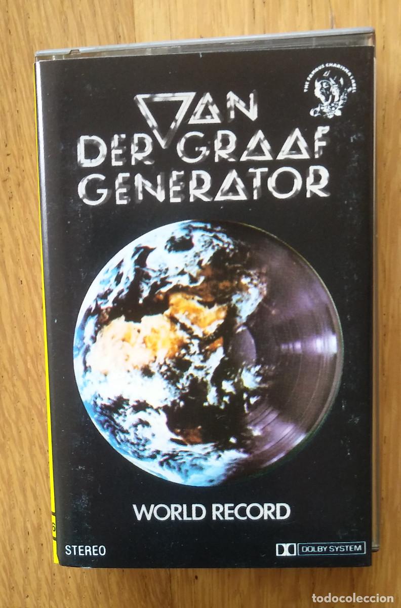 Casetes antiguos: VAN DER GRAAF GENERATOR: &rdquo;WORLD RECORD&rdquo; CASSETE 1977- PROG ROCK - Foto 1