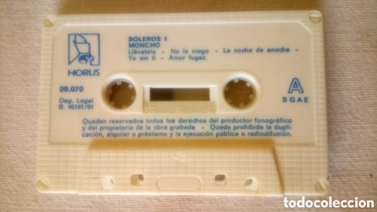 Casetes antiguos: MONCHO - Boleros 1 - cassette - Foto 4