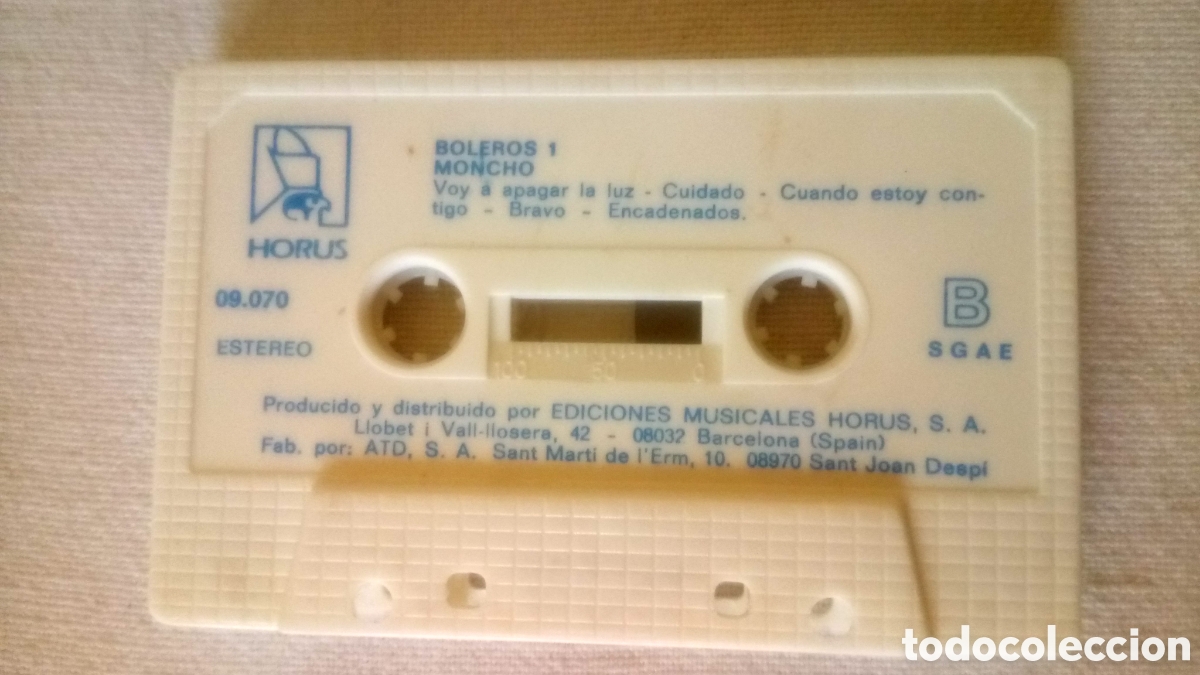 Casetes antiguos: MONCHO - Boleros 1 - cassette - Foto 5