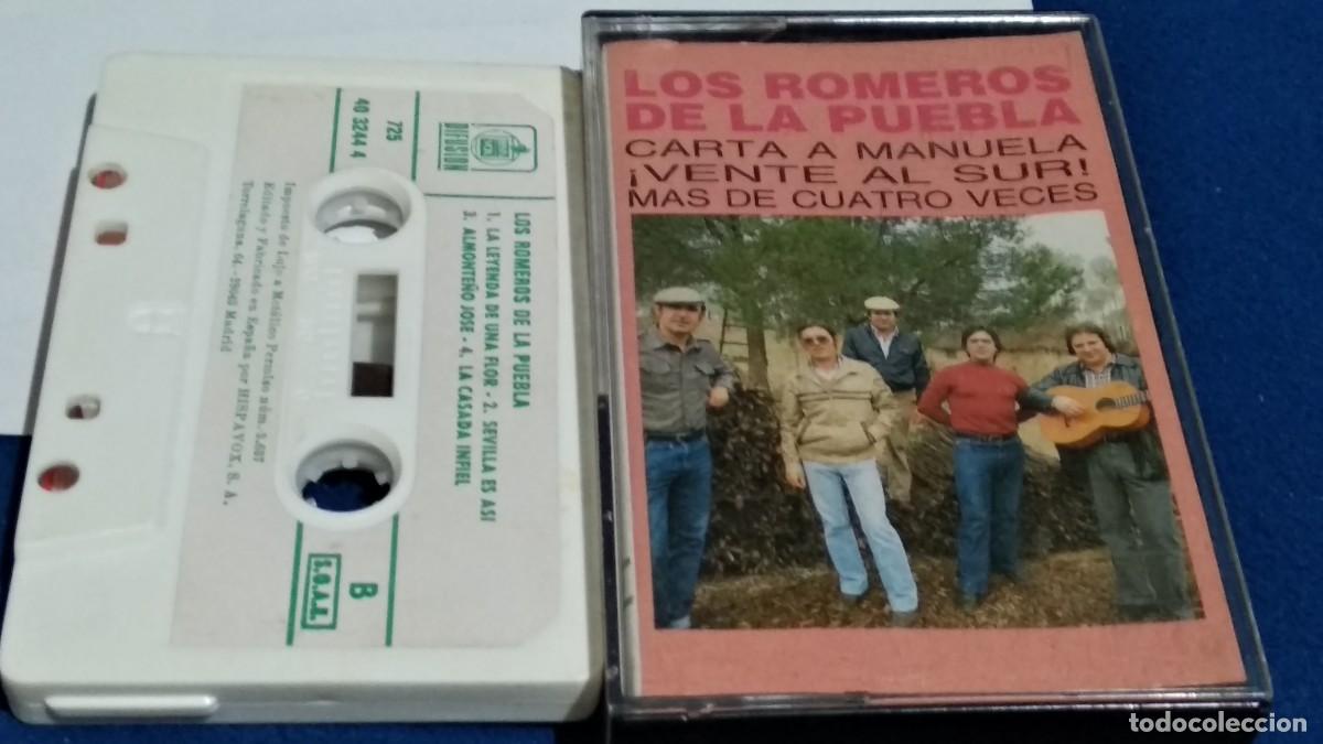 Casetes antiguos: LOS ROMEROS DE LA PUEBLA / CARTA A MANUELA- 1987 DIFUSION HISPAVOX - CASETE CINTA CASSETTE -