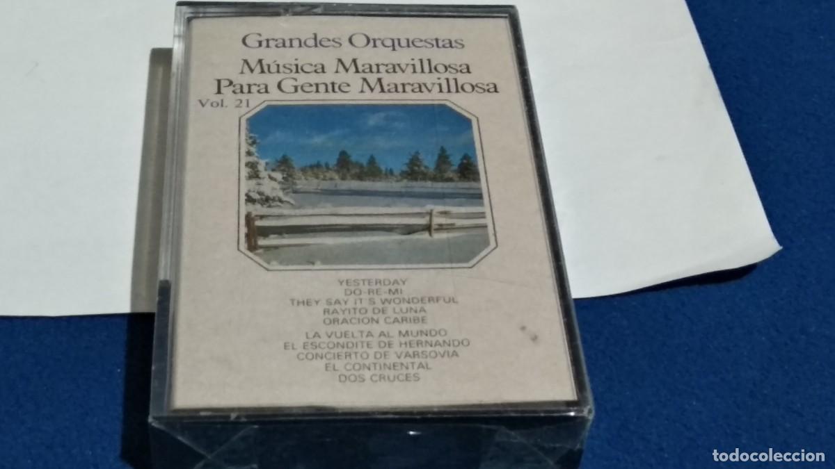 Alte Kassetten: GRANDES ORQUESTAS / M&Uacute;SICA MARAVILLOSA PARA GENTE MARAVILLOSA VOL 21 -1984 HORUS- CASETE PRECINTADA