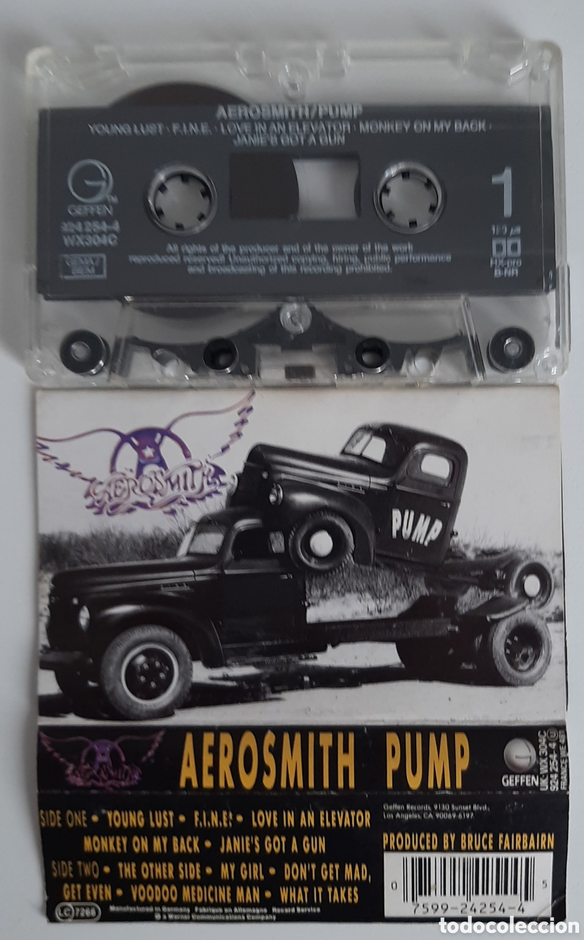 Casetes antiguos: AEROSMITH &rdquo;PUMP&rdquo; CASETE - Foto 1