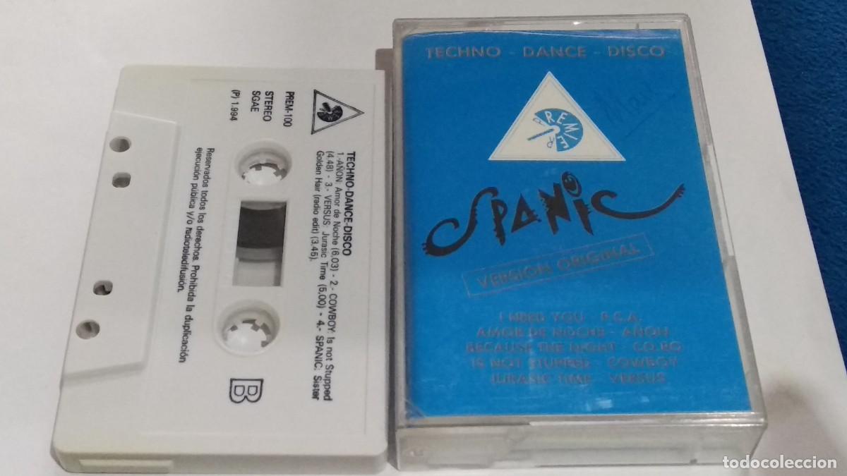 Casetes antiguos: SPANIC / TECHNO, DANCE, DISCO - 1994 GINGER MUSIC VERSI&Oacute;N ORIGINAL - CASETE CINTA - POCO USO - Foto 1