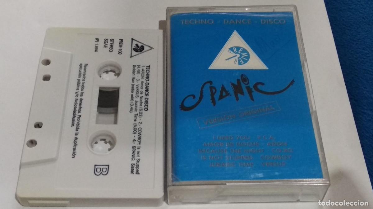 Casetes antiguos: SPANIC / TECHNO, DANCE, DISCO - 1994 GINGER MUSIC VERSI&Oacute;N ORIGINAL - CASETE CINTA - POCO USO - Foto 2