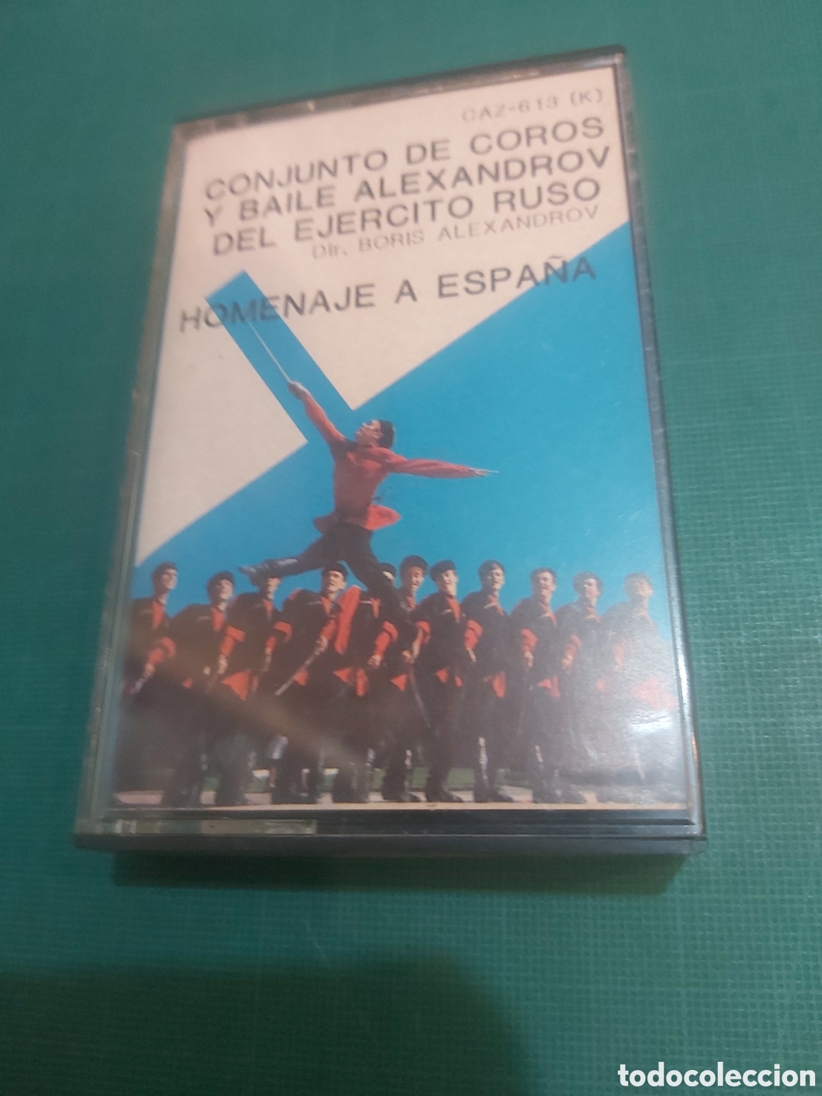Casetes antiguos: Zafiro 1984 cassette homenaje a Espa&ntilde;a coros ej&eacute;rcito ruso baile alendro V