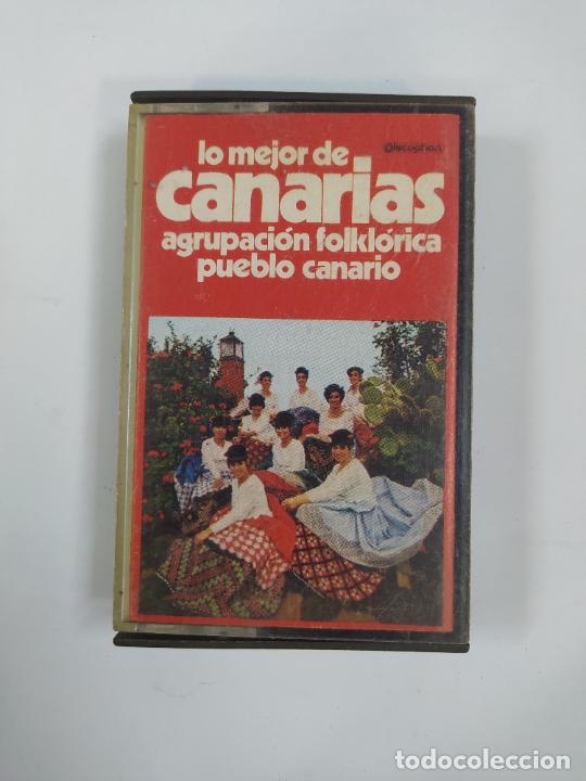 Alte Kassetten: LO MEJOR DE CANARIAS. AGRUPACI&Oacute;N FOLKL&Oacute;RICA PUEBLO CANARIO. CASETE. TDKCST50B