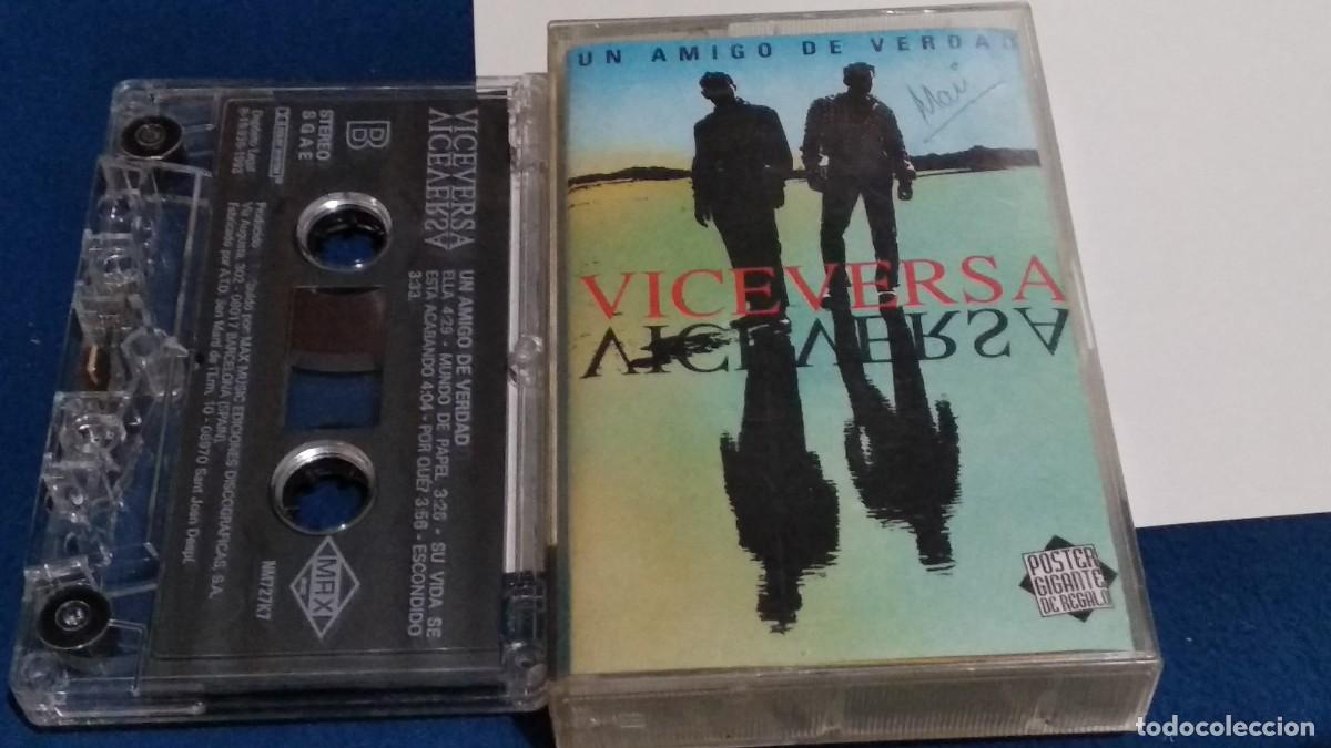 Casetes antiguos: VICEVERSA / UN AMIGO DE VERDAD - 1993 MAX MUSIC - POP 90'S - TECNO - OBK- CASETE CINTA CASSETTE