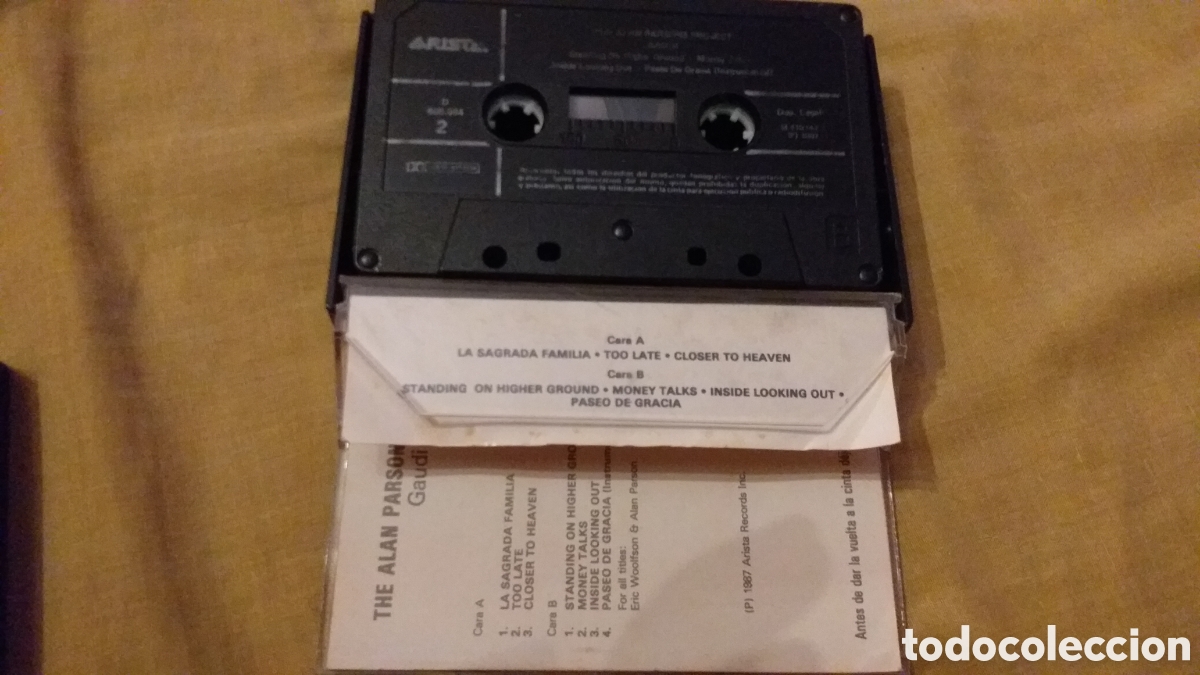 Casetes antiguos: Casete The alan parsons projets Gaudi - Foto 2