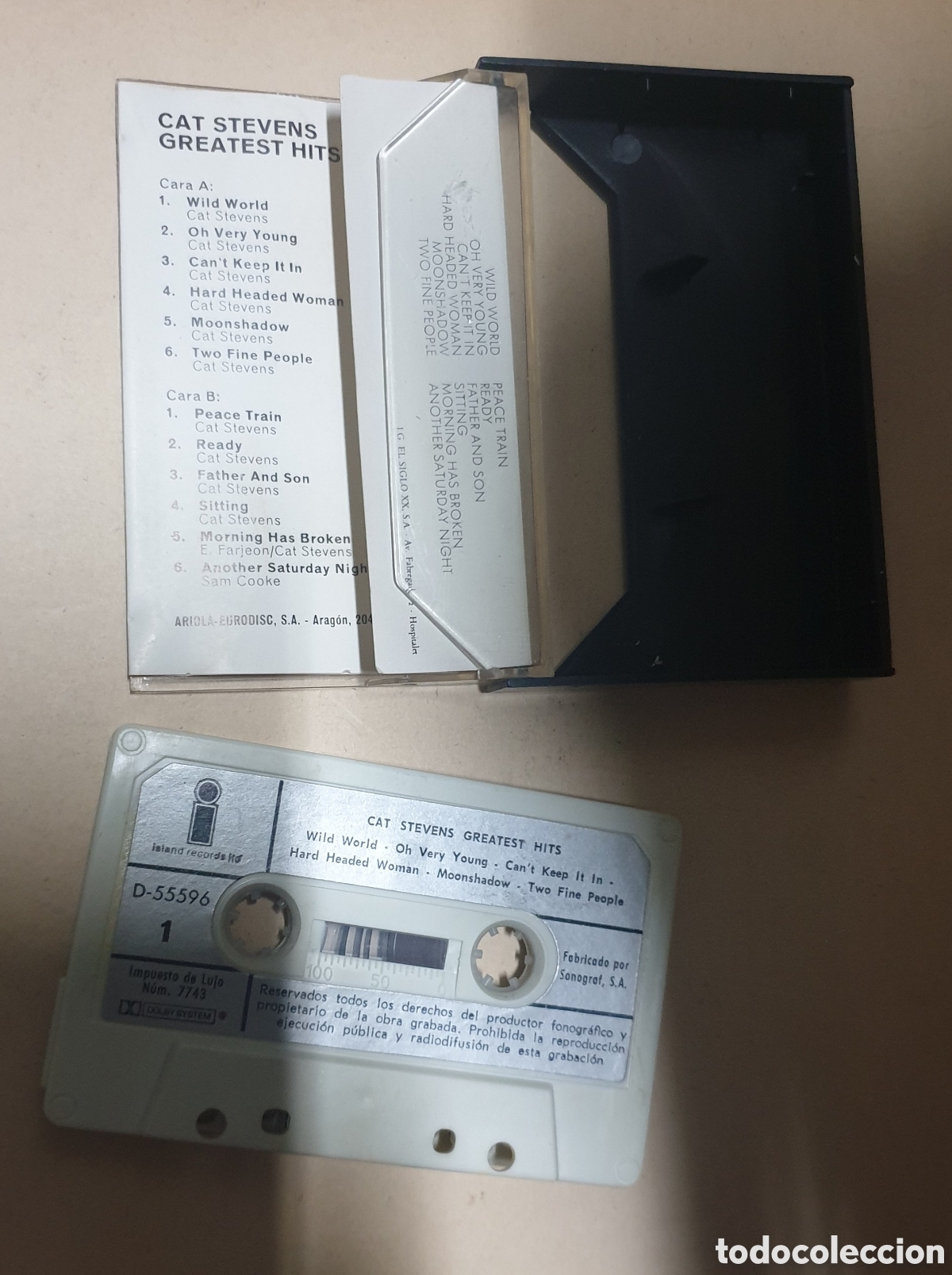 Casetes antiguos: Cats stevens - greatest hits - Foto 2