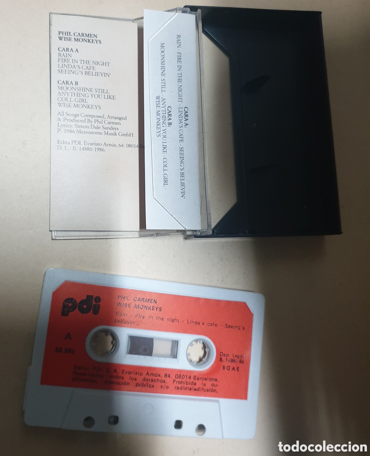 Casetes antiguos: Phil Carmen - wise monkeys - Foto 2