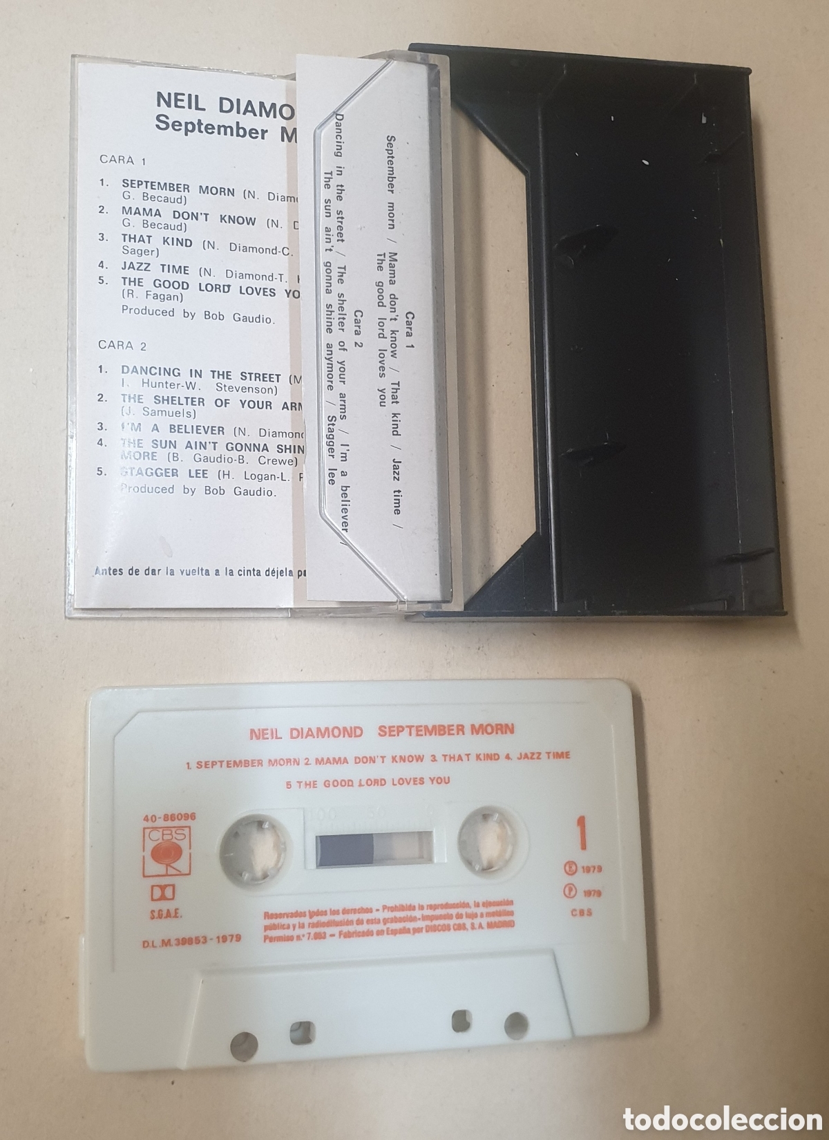 Casetes antiguos: Neil diamond - September Morn - Foto 2