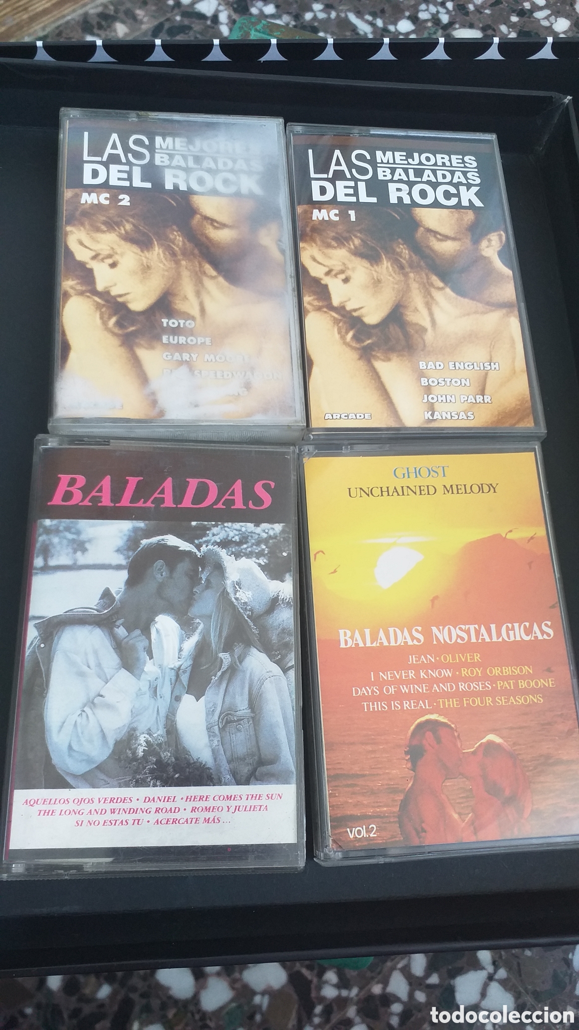Old Cassettes: Lote 4 casetes baladas del rock