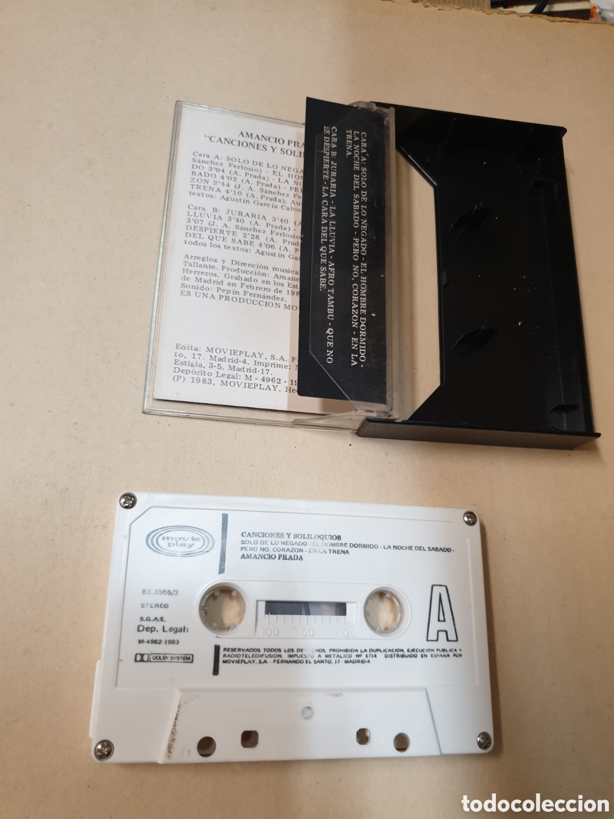 Casetes antiguos: Amancio Prada - canciones y soliloquios - Foto 2