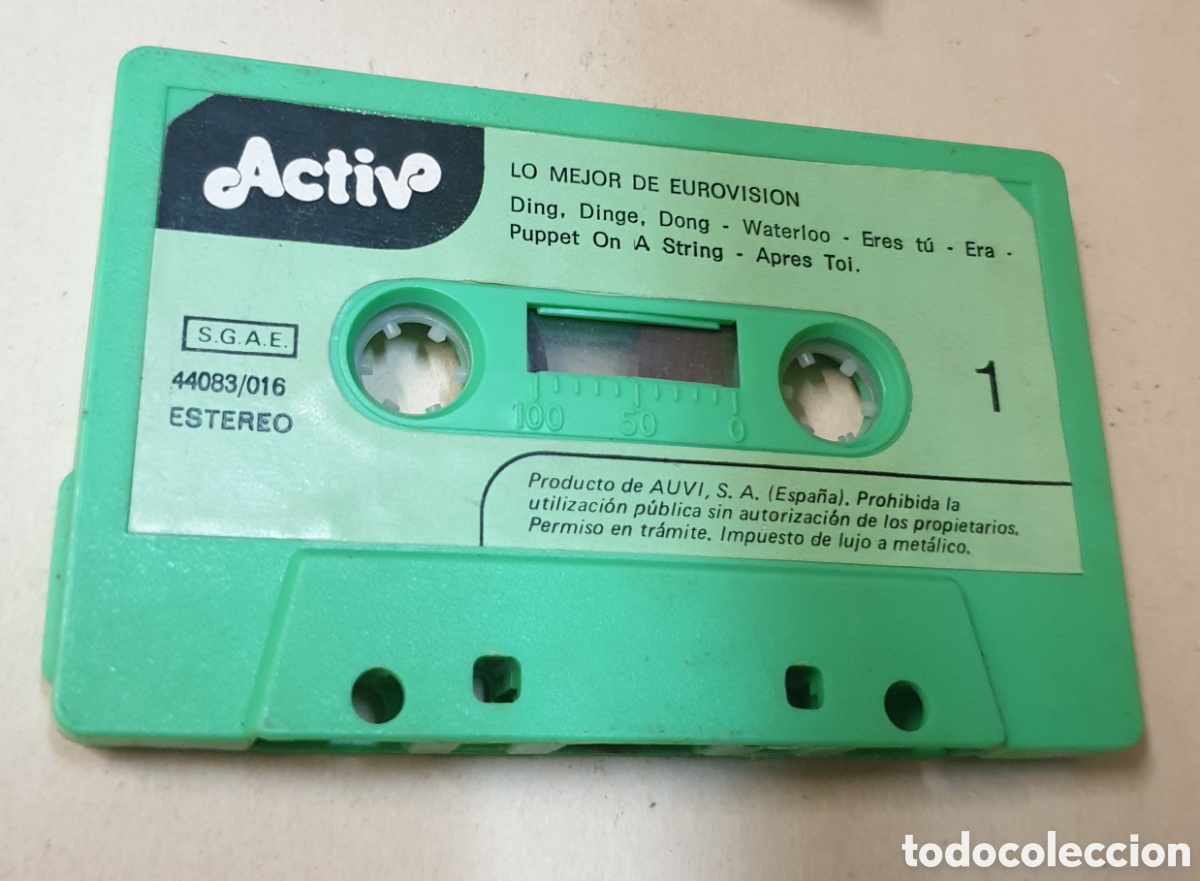 Casetes antiguos: Lo mejor de Eurovision. SOLO CASSETTE