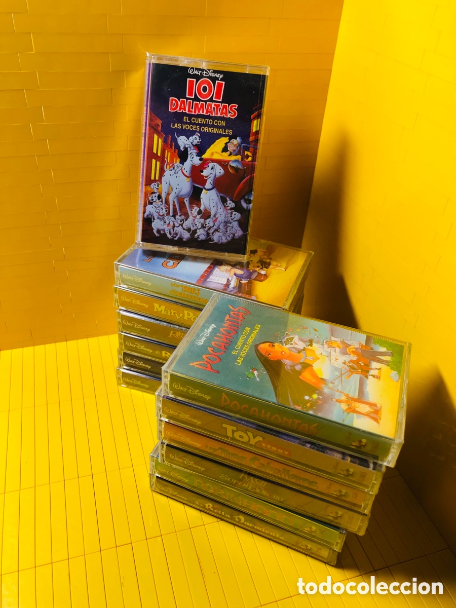 Casetes antiguos: LOTE DE 12 CASSETTES ● CASETS ● WALT DISNEY ● CUENTOS ORIGINALES ● PRECINTADOS