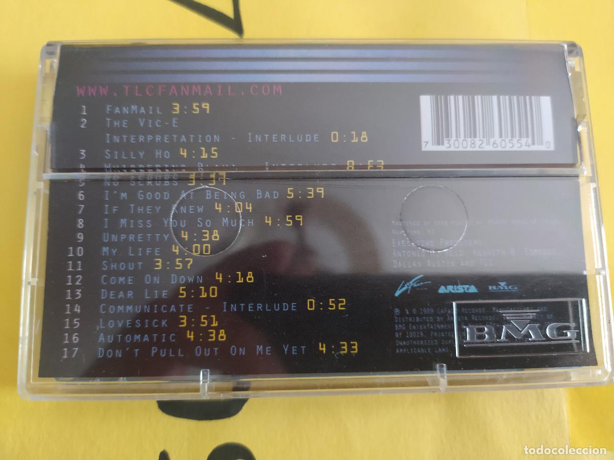 Casetes antiguos: CASSETTE CASETE TLC FAN MAIL - Foto 2