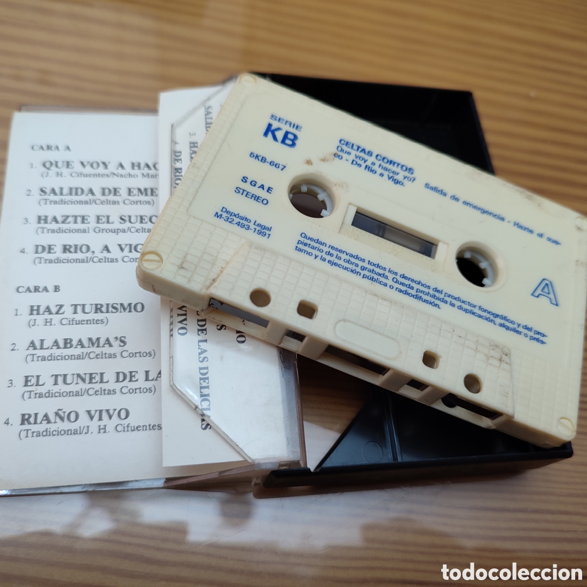 Casetes antiguos: Cinta de cassette de Celtas Cortos &rdquo; Grandes Exitos &rdquo; - Foto 3
