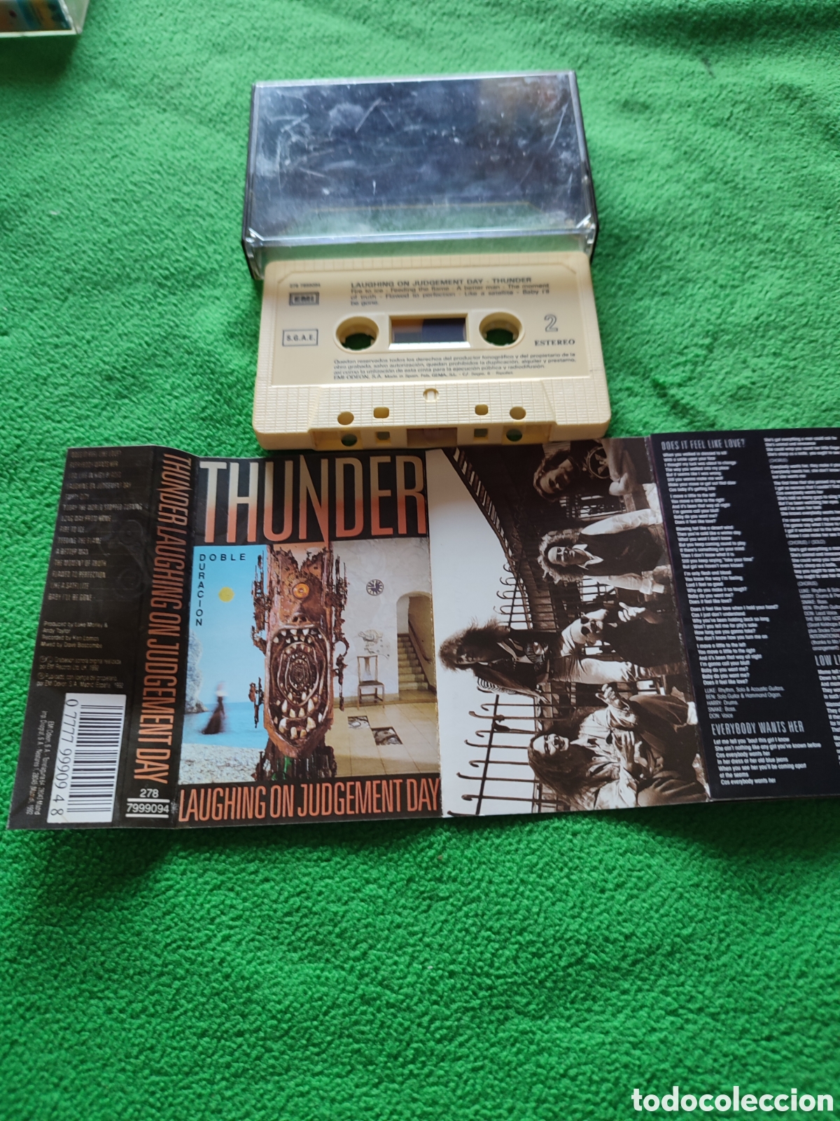 Casetes antiguos: Thunder - Laughing on judgement day - Foto 3