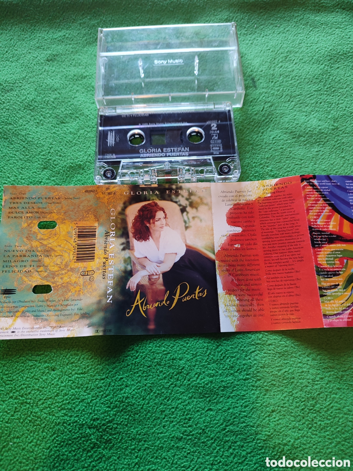 Casetes antiguos: Gloria Estefan - Abriendo puertas - Foto 3