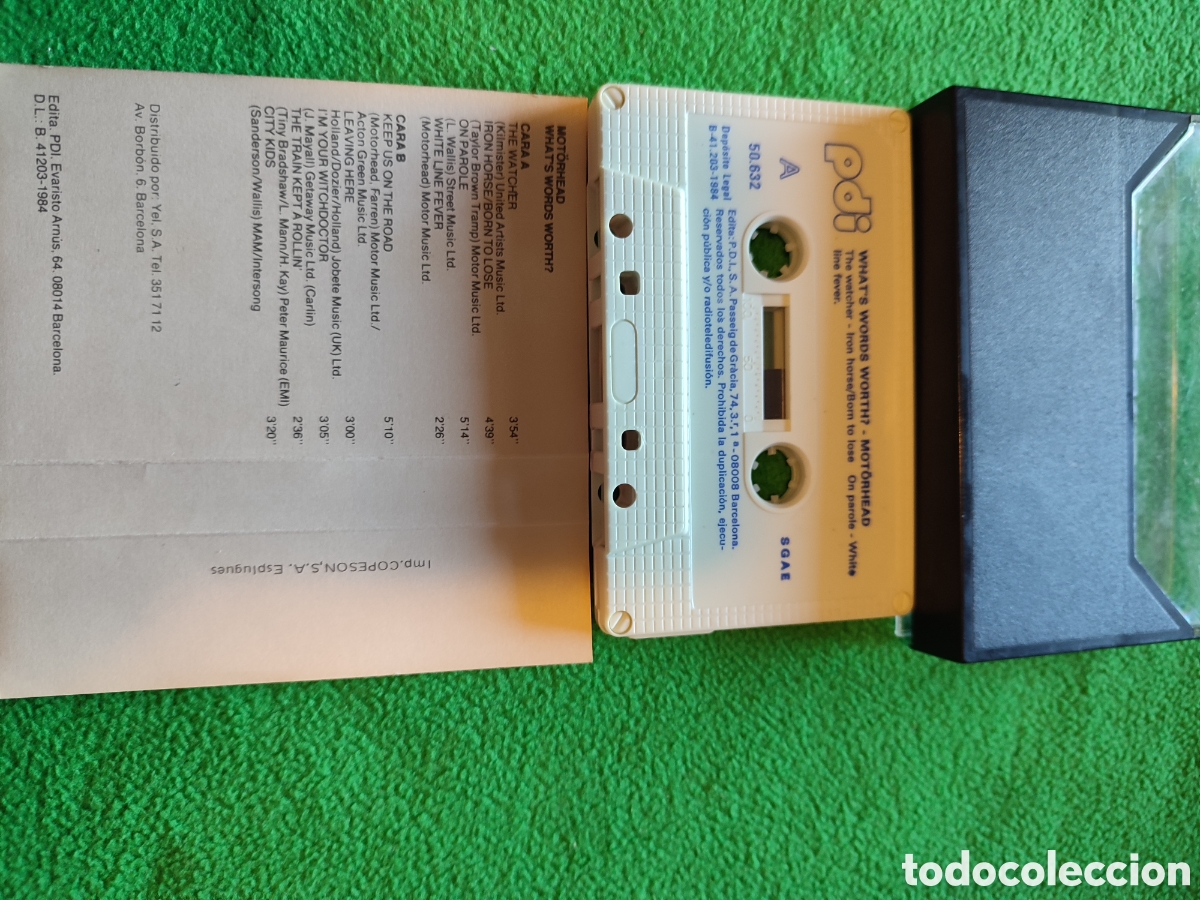 Casetes antiguos: Motorhead - What,s Words Worth - Foto 4