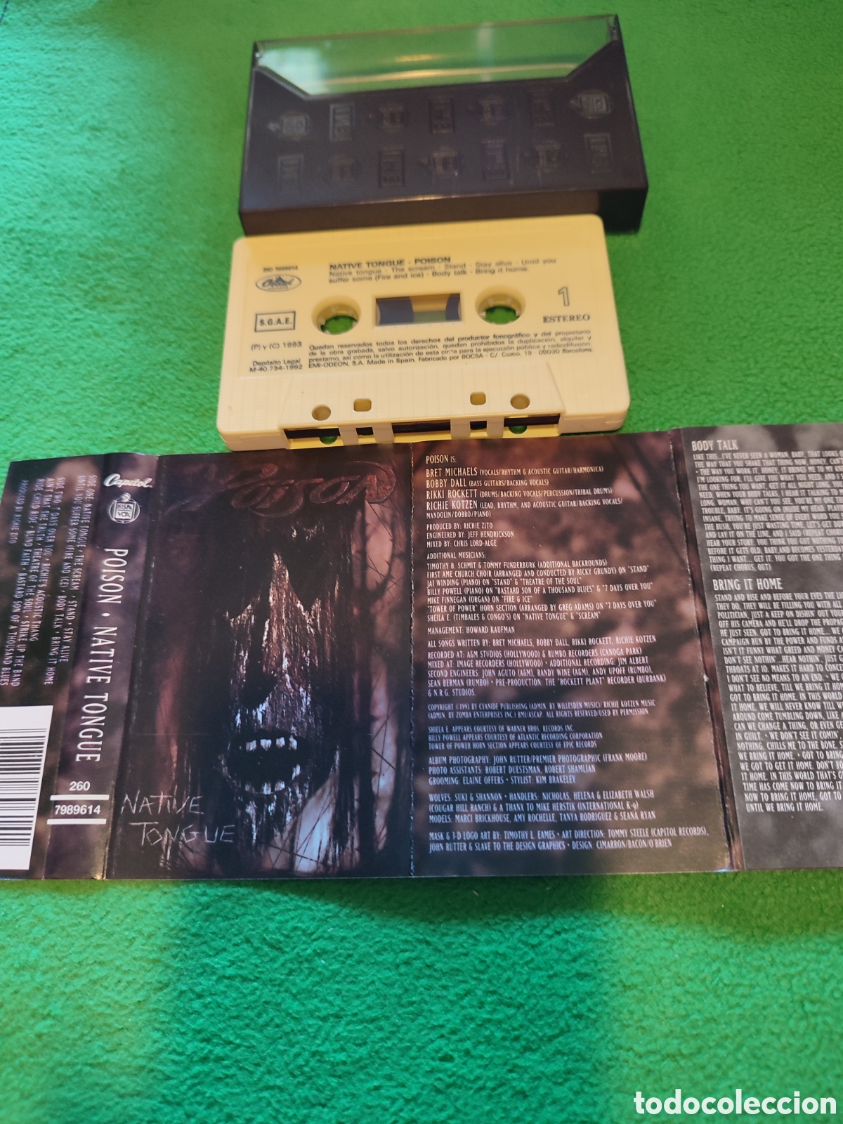 Casetes antiguos: Poison - Native tongue - Foto 3