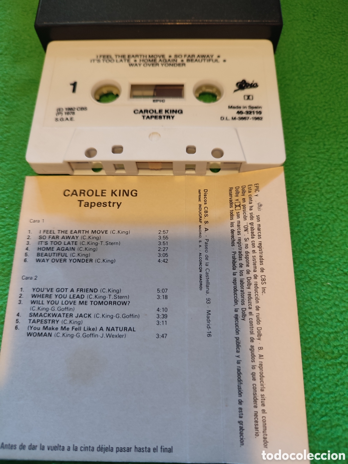 Casetes antiguos: Carole King - Tapestry - Foto 4